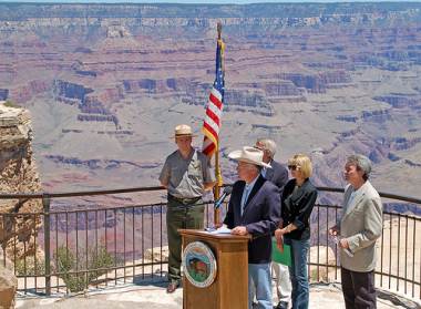 Salazar at Grand Canyon (Grand Canyon NPS)